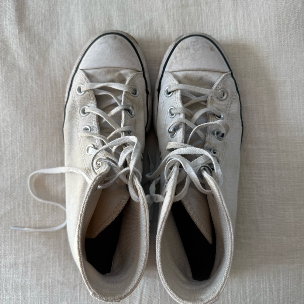Converse White High-Top Sneakers